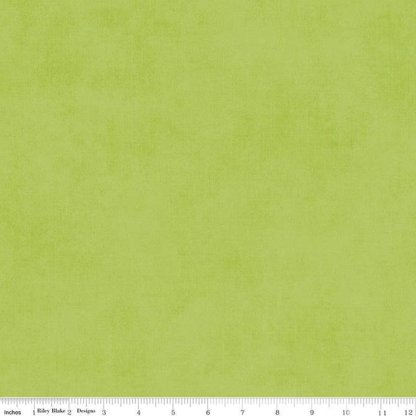 Image of the Shades Lettuce quilting cotton fabric by Riley Blake Designs. Features a light green fabric with a mottled semisold background. 
Cute Little Fabric Shop