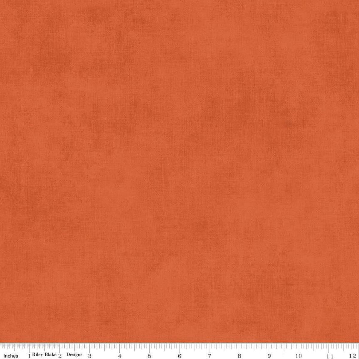 Image of the Shades Autumn quilting cotton fabric by Riley Blake Designs. Features a bright orange fabric with a mottled semisold background. 
Cute Little Fabric Shop