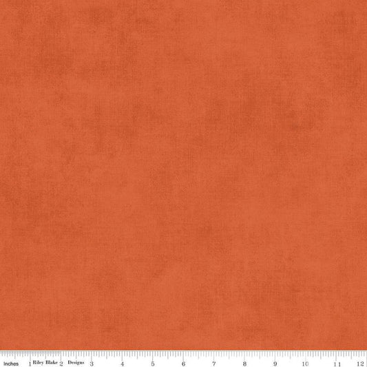 Image of the Shades Autumn quilting cotton fabric by Riley Blake Designs. Features a bright orange fabric with a mottled semisold background. 
Cute Little Fabric Shop