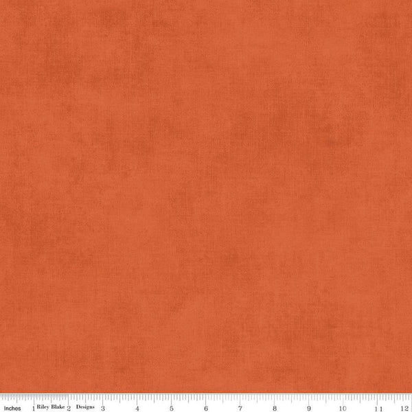 Image of the Shades Autumn quilting cotton fabric by Riley Blake Designs. Features a bright orange fabric with a mottled semisold background. 
Cute Little Fabric Shop