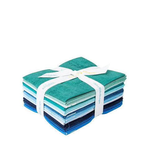 Image of the Shades Sea Breeze Fat Quarter Bundle by Riley Blake Designs Features blue and teal fabrics in a fat quarter bundle.
Cute Little Fabric Shop