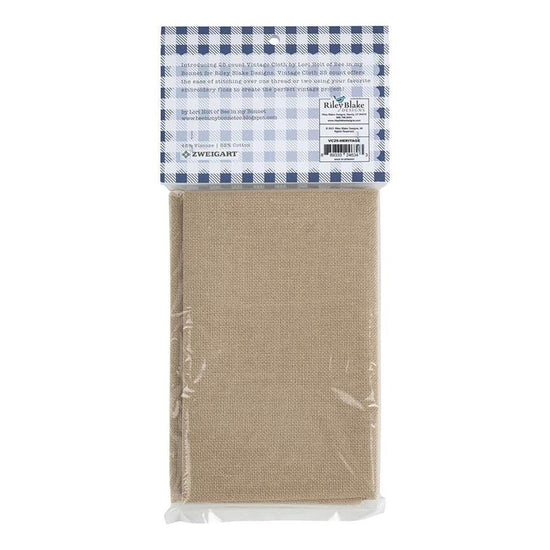 Image of the Vintage Cloth 25-Count Heritage by Lori Holt for Riley Blake Designs. Features an 18x27 inch piece of fabric in a tan color. 
Cute Little Fabric Shop