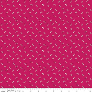 Tulip Cottage Flower Toss C14266 Berry - Riley Blake Designs - Floral Flowers - Quilting Cotton Fabric
