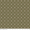 SALE Dancing Daisies Blooming Gingham C14544 Moss - Riley Blake Designs - Geometric Leaves Flowers - Quilting Cotton Fabric