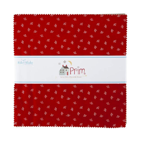 Image of the Bee Bundle Prim 10 inch stacker by Lori Holt for Riley Blake Designs. Features fabrics from the Prim collection. 
Cute Little Fabric Shop