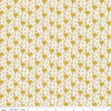 Image of the Wanderlust Carnation Cream quilting cotton fabric by Danelys Sidron for Riley Blake Designs. Features flowers and leaves on a cream background. 
Cute Little Fabric Shop