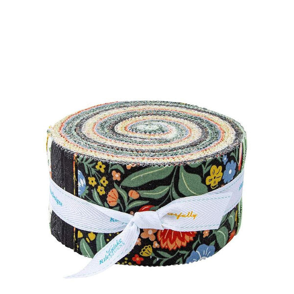 Image of the Wanderlust Rolie Polie by Danelys Sidron for Riley Blake Designs. Features floral fabrics on many backgrounds. 
Cute Little Fabric Shop