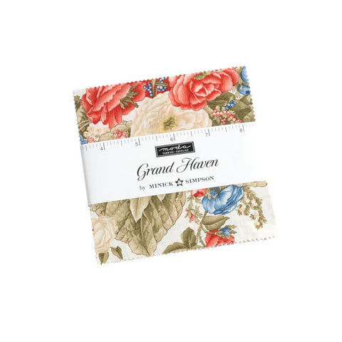 Grand Haven Charm Pack 5" Stacker Bundle - Moda Fabrics - 42 piece Precut Pre cut - Quilting Cotton Fabric