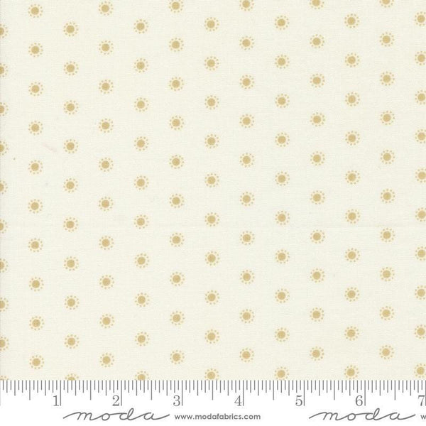 Grand Haven Dots 14985 Cream - Moda Fabrics - Small Scattered Dot - Quilting Cotton Fabric