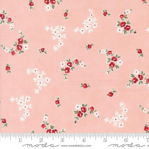 SALE Grand Haven Blooming Garlands 14983 Pink - Moda Fabrics - Small Blossoms Flower Floral - Quilting Cotton Fabric