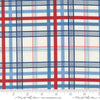 25" End of Bolt Piece - SALE Grand Haven Plaid Checks 14989 Cream - Moda Fabrics - Multicolored Plaid Stripes - Quilting Cotton Fabric