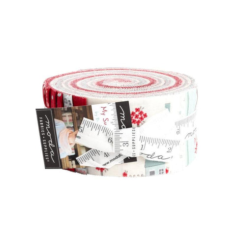 SALE My Summer House 2.5-Inch Jelly Roll Rolie Polie 40 pieces  - Moda Fabrics - Precut Bundle - Quilting Cotton Fabric