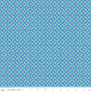 CLEARANCE KNIT Under the Canopy Circle of Leaf K9169 Blue - Riley Blake Designs - Flowers - Jersey KNIT Cotton Stretch Fabric