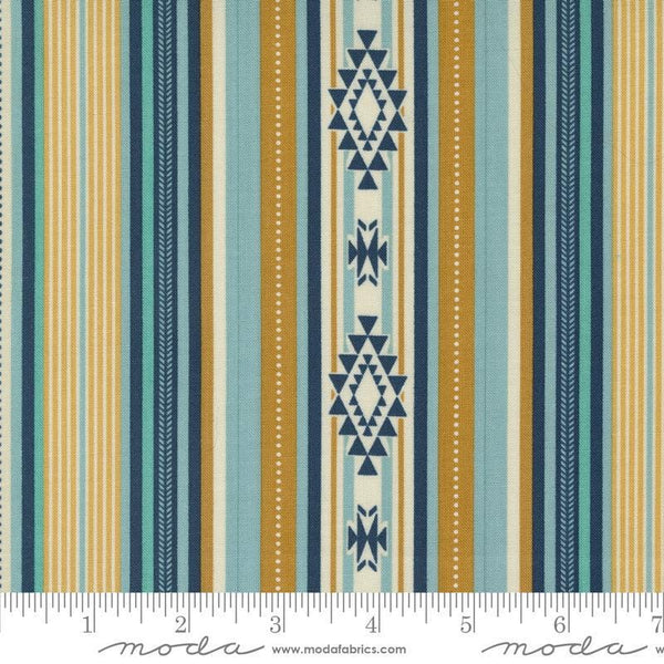 SALE Saddle Ranch Blanket Stripes 33792 Saddle- Moda Fabrics - Multicolored Geometric - Quilting Cotton Fabric