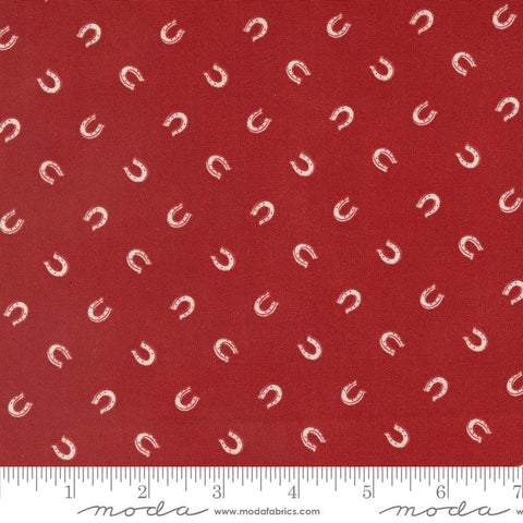 Saddle Ranch Lucky Horseshoe 33797 Barn - Moda Fabrics - Lucky Horse Shoe - Quilting Cotton Fabric