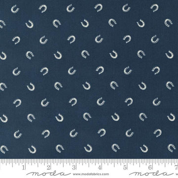 Saddle Ranch Lucky Horseshoe 33797 Night Sky - Moda Fabrics - Lucky Horse Shoe - Quilting Cotton Fabric