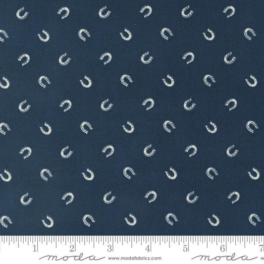 Saddle Ranch Lucky Horseshoe 33797 Night Sky - Moda Fabrics - Lucky Horse Shoe - Quilting Cotton Fabric