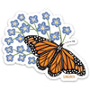 SALE Sticker Summer Butterfly GB-ST2125 - Moda Fabrics - Gingiber - Durable Vinyl Sticker - Flower Floral