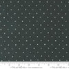 Image of the Magic Dot Charcoal quilting cotton fabric by Lella Boutique for Moda Fabrics. Features polka dots on a dark grey brown background. 
Cute Little Fabric Shop
