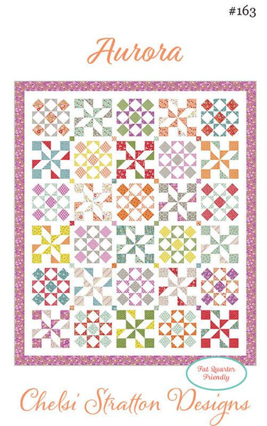 Image of the Aurora quilt pattern by A Quilting Life for Moda Fabrics. Features a quilt with many styles of blocks together.
Cute Little Fabric Shop