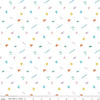 Image of the Get Your Cray-on with Crayola Ditsy Doodle White quilting cotton fabric by Riley Blake Designs. Official Licensed Product. Features crayon-drawn squiggles and doodles on a white background. 
Cute Little Fabric Shop