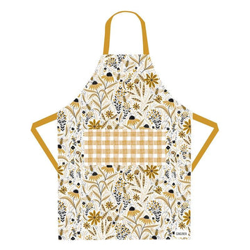 SALE Bee Garden Apron GB-AP106 - Lizzy House - Moda Fabrics - Gingiber Cotton Apron Large Pocket - One Size Fits Most