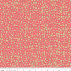 Image of the Playtime 30s Toy Ducks Lipstick quilting cotton fabric by Lindsay Wilkes for Riley Blake Designs. Features small ducks on a dark coral pink background. 
Cute Little Fabric Shop