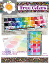 Image of the True Colors quilting cotton fabric by Laura Strickland of Orange Blossom Quilt Design Studio for Riley Blake Designs. Features a watercolor palette and paint brush quilt. 
Cute Little Fabric Shop