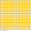 Image of the 1/8 inch PRINTED Gingham Mustard quilting cotton fabric by Riley Blake Designs. Features an 1/8 inch yellow gingham pattern on white. 
Cute Little Fabric Shop