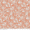 Emily Belle Collection 01666432A Tangerine - Riley Blake Designs - Floral Flowers - Liberty Fabrics - Quilting Cotton Fabric