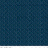 Image of the Cheddar at Twilight Diamonds Navy quilting cotton fabric by Riley Blake Designs. Features small diamonds arranged on a dark blue background. 
Cute Little Fabric Shop