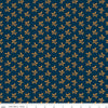 Image of the Cheddar at Twilight Sprigs Navy quilting cotton fabric by Riley Blake Designs. Features small scattered sprigs of leaves and berries on a dark blue background. 
Cute Little Fabric Shop