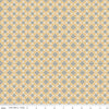 Image of the Cheddar at Twilight Medallion Cream quilting cotton fabric by Riley Blake Designs. Features geometric medallion pattern on a light cream background. 
Cute Little Fabric Shop