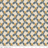 Image of the Cheddar at Twilight Vines Cream quilting cotton fabric by Riley Blake Designs. Features a plaid pattern of leaves and stems on a light cream background. 
Cute Little Fabric Shop