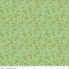 Image of the Melody Vines Grass quilting cotton fabric by Beverly McCullough for Riley Blake Designs. Features flowers on vines on a light green background. 
Cute Little Fabric Shop
