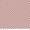 Image of the A Walk on the Prairie Gingham Dusty Rose quilting cotton fabric by Modern Prairie for Riley Blake Designs. Features a printed diagonal gingham pattern on a dark maroon background.
Cute Little Fabric Shop
