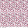 Image of the Buds & Butterflies Daisy Delight Mauve quilting cotton fabric by Cayla Naylor for Riley Blake Designs. Features small flowers on a pink purple background. 
Cute Little Fabric Shop