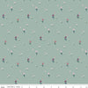 Image of the Buds & Butterflies Meadow Minuet Stone quilting cotton fabric by Cayla Naylor for Riley Blake Designs. Features a field of flowers and butterflies on a light green background. 
Cute Little Fabric Shop