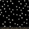 3 Yard Cut - Starry WIDE BACK RS4111 Black - Moda Fabrics - 107/108" Wide Stars White - Quilting Cotton Fabric