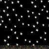 2 Yard 20" End of Bolt - Starry WIDE BACK RS4111 Black - Moda Fabrics - 107/108" Wide Stars White - Quilting Cotton Fabric