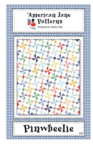 Image of the Pinsheelie quilt pattern by American Jane for Riley Blake Designs. Features a pinwheel pattern.
Cute Little Fabric Shop