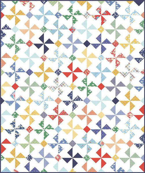 Image of the Pinsheelie quilt pattern by American Jane for Riley Blake Designs. Features a pinwheel pattern.
Cute Little Fabric Shop