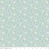 15" End of Bolt - Bunny Trail Tulip Toss C14254 Powder by Riley Blake Designs - Easter Floral Flowers Tulips - Quilting Cotton Fabric