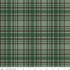 Image of the Lets Get Lost in the Woods Plaid Green quilting cotton fabric by Tara Reed for Riley Blake Designs. Features a green and brown plaid design on a green background. 
Cute Little Fabric Shop