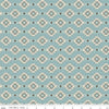 Image of the Lets Get Lost in the Woods Geometric Vintage Blue quilting cotton fabric by Tara Reed for Riley Blake Designs. Features a geometric striped design on a light blue background. 
Cute Little Fabric Shop