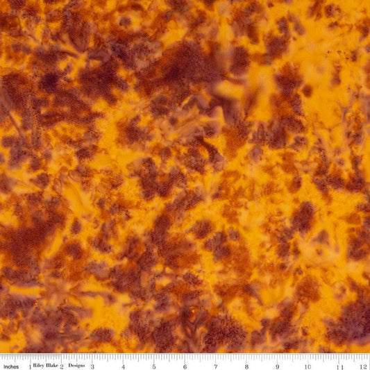 SALE Batiks Expressions Hand-Dyes BTHH194 Golden Paprika - Riley Blake Designs - Hand-Dyed Print - Quilting Cotton Fabric