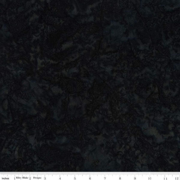 SALE Batiks Expressions Hand-Dyes BTHH204 Dark Blue Grey - Riley Blake Designs - Hand-Dyed Print - Quilting Cotton Fabric