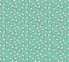 Image of the Farm Girl Vintage Blossom Sea Glass quilting cotton fabric by Lori Holt by Riley Blake Designs. Features small flowers on a light teal green background. 
Cute Little Fabric Shop