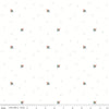 Image of the Hush Hush 4 Buzzworthy quilting cotton fabric by Riley Blake Designs. Features  colorful bees on a light pink background. 
Cute Little Fabric Shop