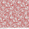 SALE Emily Belle Collection 01666444A Crimson - Riley Blake Designs - Floral Flowers - Liberty Fabrics - Quilting Cotton Fabric